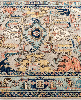 Serapi One-of-a-Kind Wool Gray Area Rug 4' 1" x 5' 11"