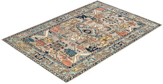 Serapi One-of-a-Kind Wool Gray Area Rug 4' 1" x 5' 11"