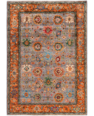 Serapi One-of-a-Kind Wool Gray Area Rug 4' 3" x 5' 10"