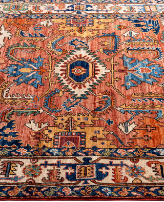 Serapi One-of-a-Kind Wool Red Area Rug 4' 0" x 5' 10"