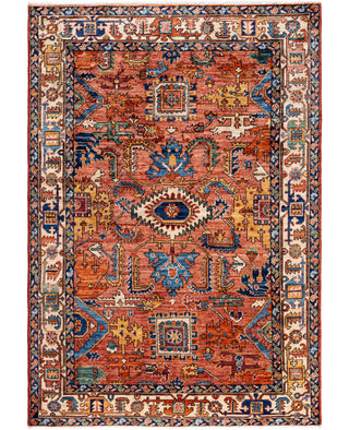 Serapi One-of-a-Kind Wool Red Area Rug 4' 0" x 5' 10"