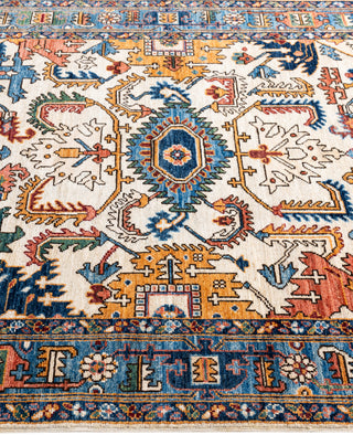 Serapi One-of-a-Kind Wool Ivory Area Rug 4' 1" x 6' 0"