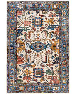 Serapi One-of-a-Kind Wool Ivory Area Rug 4' 1" x 6' 0"