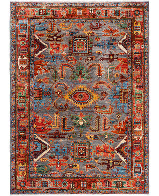 Serapi One-of-a-Kind Wool Gray Area Rug 4' 2" x 5' 10"