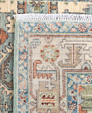 Serapi One-of-a-Kind Wool Green Area Rug 4' 1" x 5' 10"