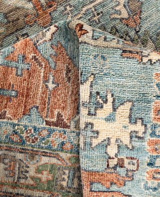 Serapi One-of-a-Kind Wool Green Area Rug 4' 1" x 5' 10"