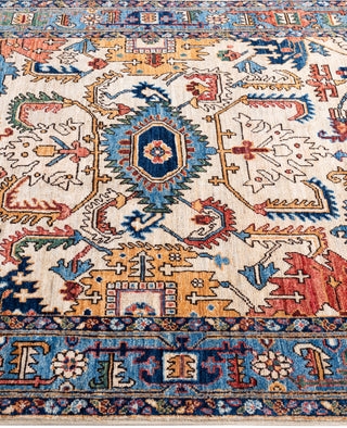 Serapi One-of-a-Kind Wool Ivory Area Rug 4' 1" x 5' 11"