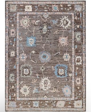 Oushak One-of-a-Kind Wool Brown Area Rug 9' 11" x 13' 8"