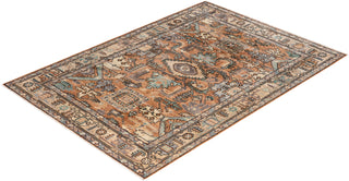 Serapi One-of-a-Kind Wool Orange Area Rug 4' 2" x 5' 10"