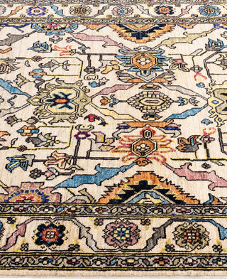 Serapi One-of-a-Kind Wool Ivory Area Rug 4' 0" x 5' 11"