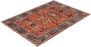 Serapi One-of-a-Kind Wool Red Area Rug 4' 2" x 5' 11"