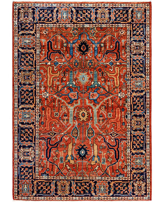 Serapi One-of-a-Kind Wool Red Area Rug 4' 2" x 5' 11"