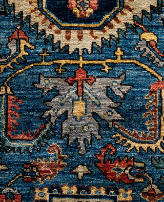 Serapi One-of-a-Kind Wool Blue Area Rug 3' 11" x 5' 11"