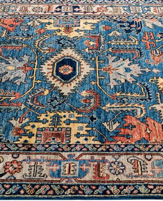 Serapi One-of-a-Kind Wool Blue Area Rug 3' 11" x 5' 11"