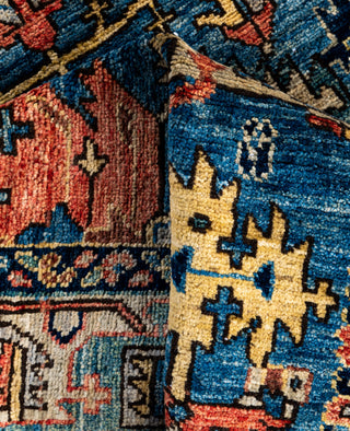 Serapi One-of-a-Kind Wool Blue Area Rug 3' 11" x 5' 11"