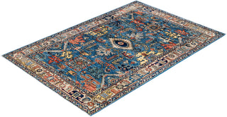 Serapi One-of-a-Kind Wool Blue Area Rug 3' 11" x 5' 11"