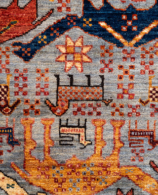 Serapi One-of-a-Kind Wool Gray Area Rug 4' 2" x 5' 10"