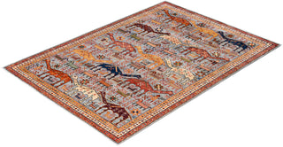 Serapi One-of-a-Kind Wool Gray Area Rug 4' 2" x 5' 10"