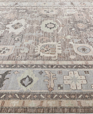 Oushak One-of-a-Kind Wool Brown Area Rug 10' 2" x 13' 8"
