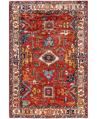 Serapi One-of-a-Kind Wool Red Area Rug 4' 1" x 6' 0"