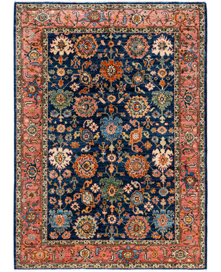 Serapi One-of-a-Kind Wool Blue Area Rug 4' 3" x 5' 10"