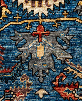 Serapi One-of-a-Kind Wool Blue Area Rug 4' 1" x 5' 11"