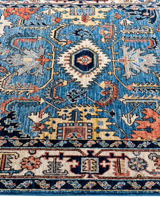 Serapi One-of-a-Kind Wool Blue Area Rug 4' 1" x 5' 11"
