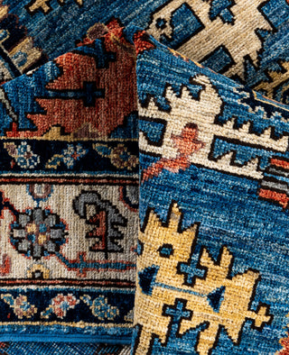 Serapi One-of-a-Kind Wool Blue Area Rug 4' 1" x 5' 11"