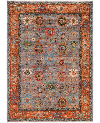 Serapi One-of-a-Kind Wool Gray Area Rug 4' 3" x 5' 11"