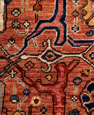 Serapi One-of-a-Kind Wool Pink Area Rug 4' 0" x 5' 10"