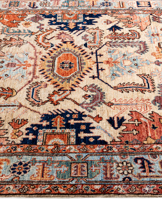 Serapi One-of-a-Kind Wool Ivory Area Rug 4' 3" x 5' 11"