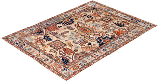 Serapi One-of-a-Kind Wool Ivory Area Rug 4' 3" x 5' 11"