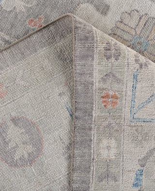 Oushak One-of-a-Kind Wool Gray Area Rug 9' 9" x 13' 5"
