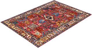 Serapi One-of-a-Kind Wool Red Area Rug 4' 2" x 5' 10"