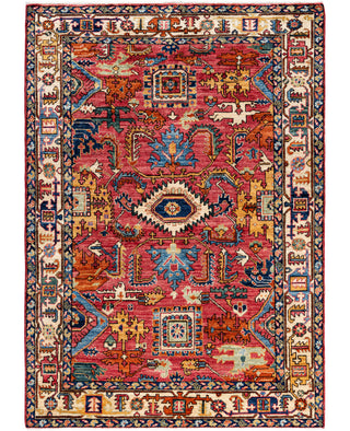 Serapi One-of-a-Kind Wool Red Area Rug 4' 2" x 5' 10"