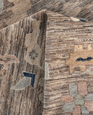 Oushak One-of-a-Kind Wool Brown Area Rug 10' 2" x 13' 10"