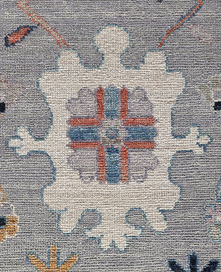 Oushak One-of-a-Kind Wool Gray Area Rug 9' 0" x 11' 10"