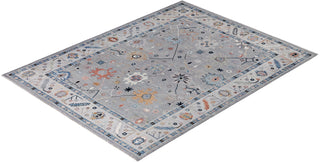 Oushak One-of-a-Kind Wool Gray Area Rug 9' 0" x 11' 10"