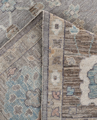 Oushak One-of-a-Kind Wool Gray Area Rug 9' 2" x 11' 11"