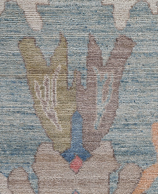 Oushak One-of-a-Kind Wool Blue Area Rug 9' 1" x 12' 1"