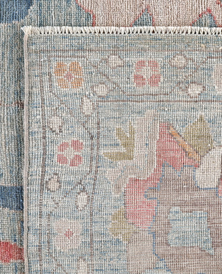 Oushak One-of-a-Kind Wool Blue Area Rug 9' 1" x 12' 1"