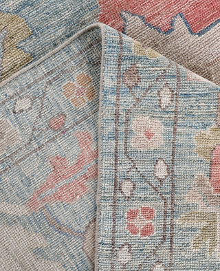 Oushak One-of-a-Kind Wool Blue Area Rug 9' 1" x 12' 1"
