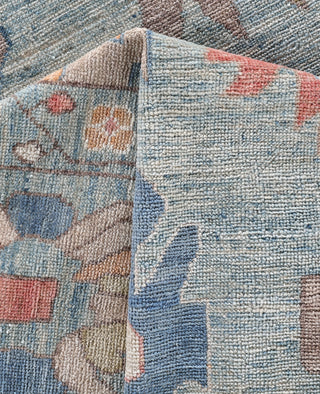 Oushak One-of-a-Kind Wool Blue Area Rug 9' 1" x 12' 1"