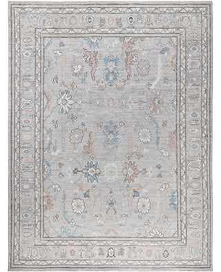 Oushak One-of-a-Kind Wool Gray Area Rug 8' 11" x 11' 10"