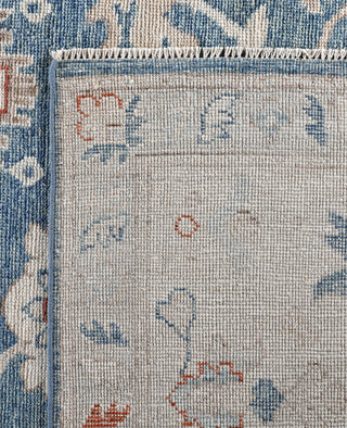 Oushak One-of-a-Kind Wool Blue Area Rug 8' 10" x 12' 1"