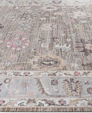 Oushak One-of-a-Kind Wool Brown Area Rug 9' 2" x 12' 3"