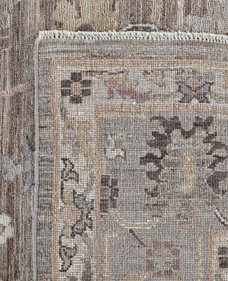 Oushak One-of-a-Kind Wool Brown Area Rug 9' 2" x 12' 3"