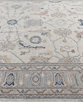 Oushak One-of-a-Kind Wool Ivory Area Rug 8' 2" x 9' 8"