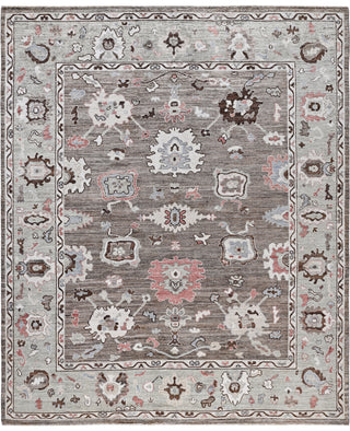 Oushak One-of-a-Kind Wool Brown Area Rug 8' 0" x 9' 8"