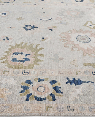 Oushak One-of-a-Kind Wool Gray Area Rug 8' 0" x 9' 9"